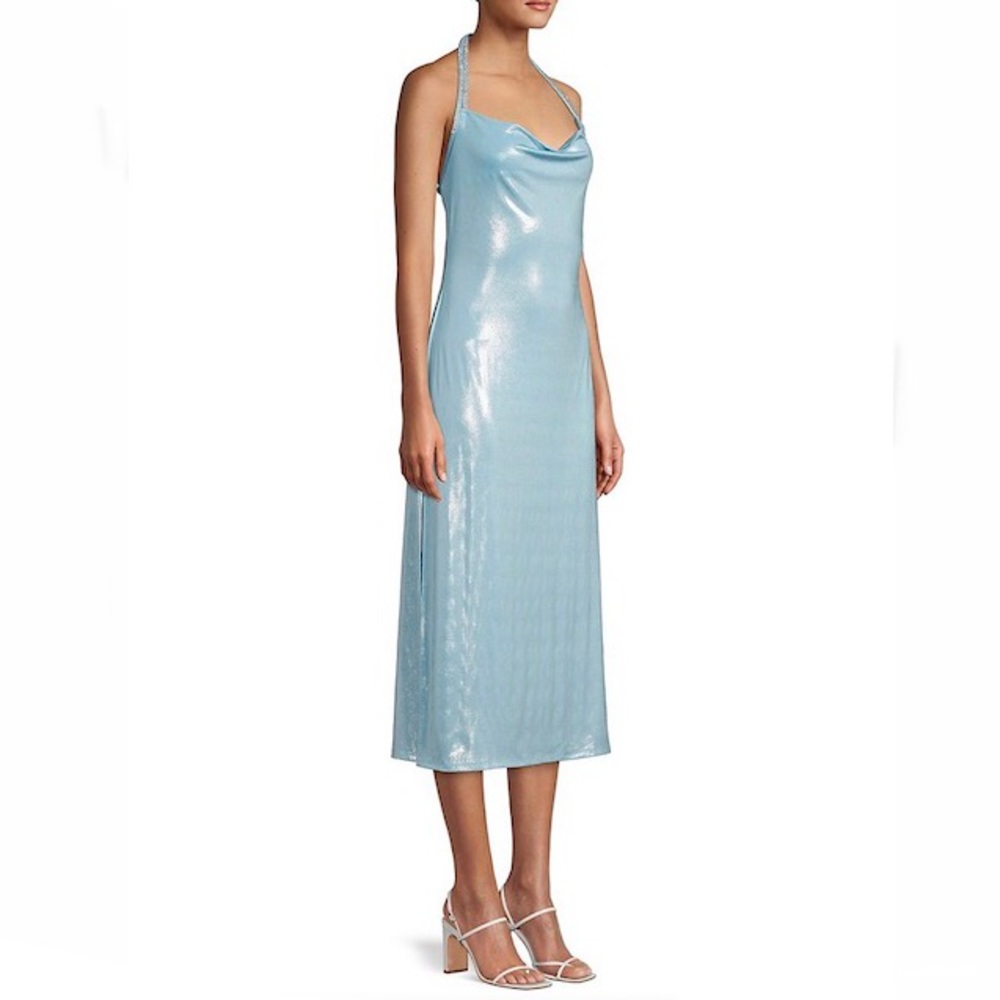 C98 | Retro Halter Dress | Ice Blue | Glitz | 8